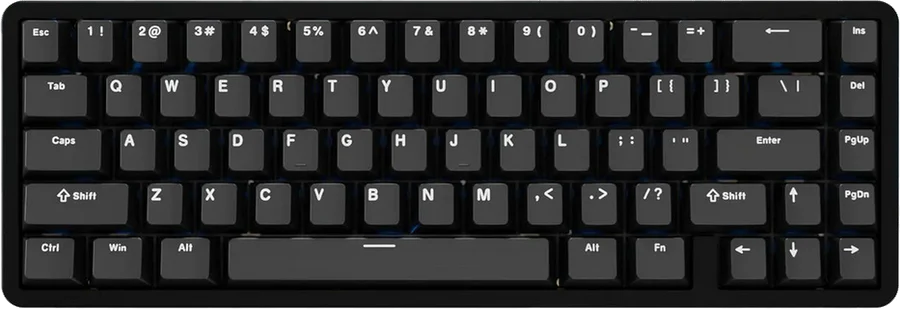Chilkey ND65 keyboard, top view